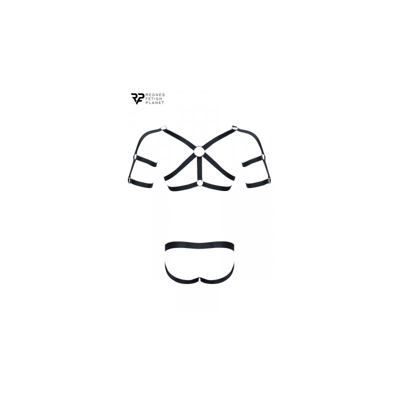 Ensemble harnais et jockstrap ouvert - Regnes