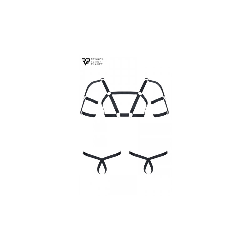 Ensemble harnais et deux strings ouverts - Regnes