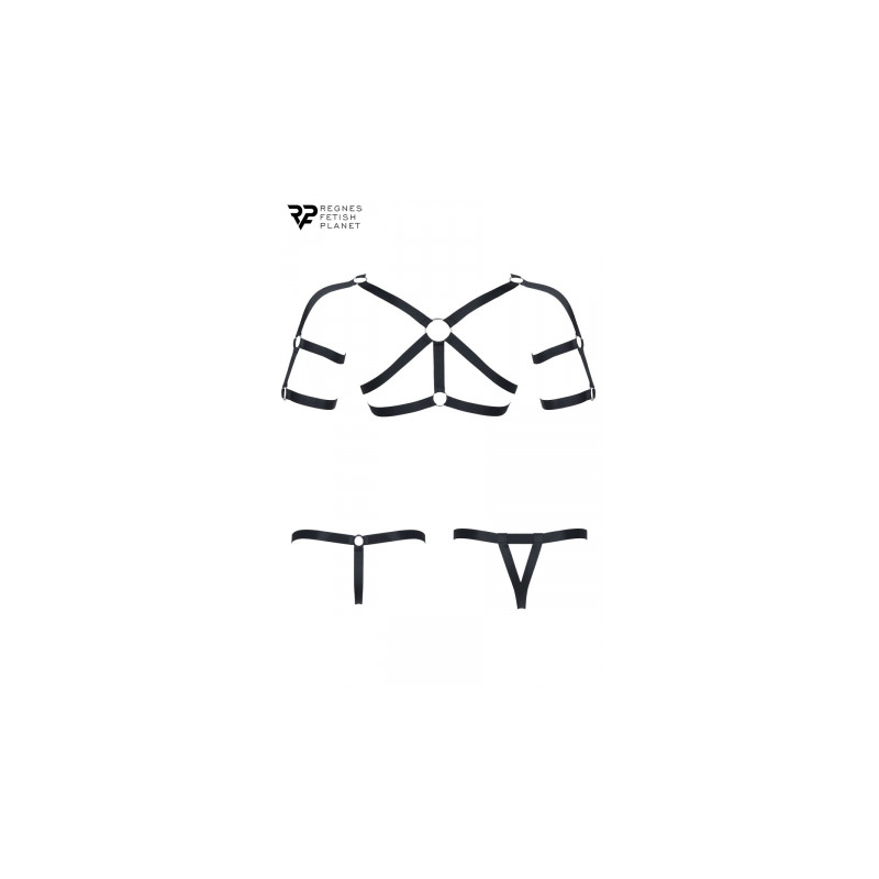 Ensemble harnais et deux strings ouverts - Regnes