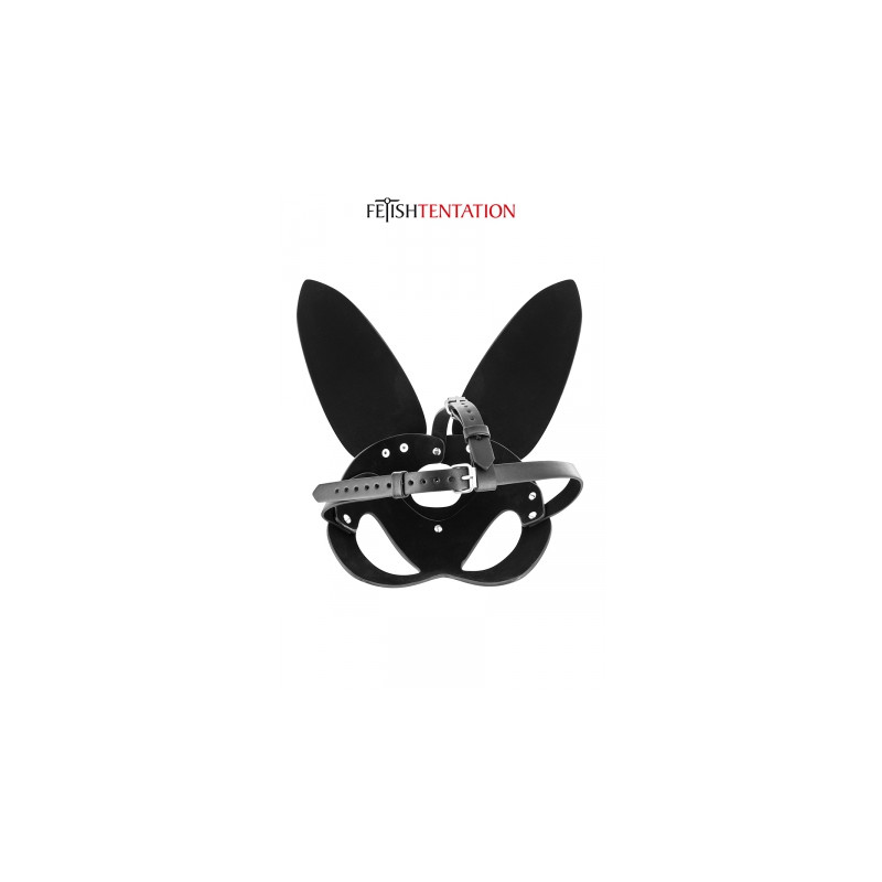 Masque bunny simili cuir réglable - Fetish Tentation