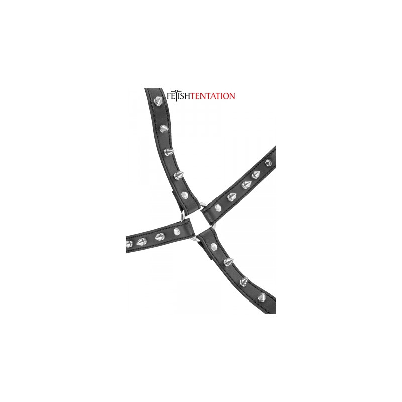 Harnais poitrine à pointes - Fetish Tentation