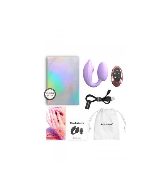 Double stimulateur Wonderlover mauve - Love to Love