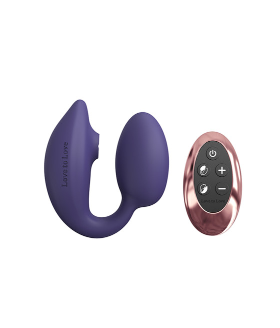 Double stimulateur Wonderlover violet - Love to Love