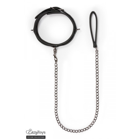 Collier fétichiste et laisse - Easytoys Fetish Collection