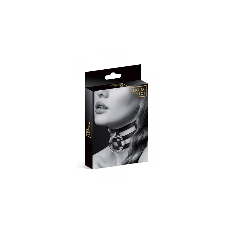 Collier Fetish large avec anneau - Bijoux pour Toi