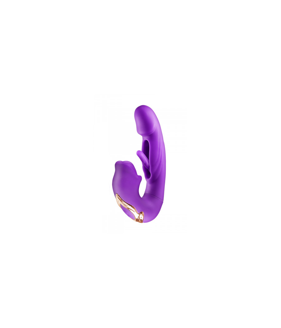 Vibromasseur rabbit 3-en-1 Kissy violet - Yoba