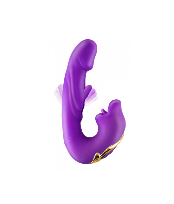 Vibromasseur rabbit 3-en-1 Kissy violet - Yoba