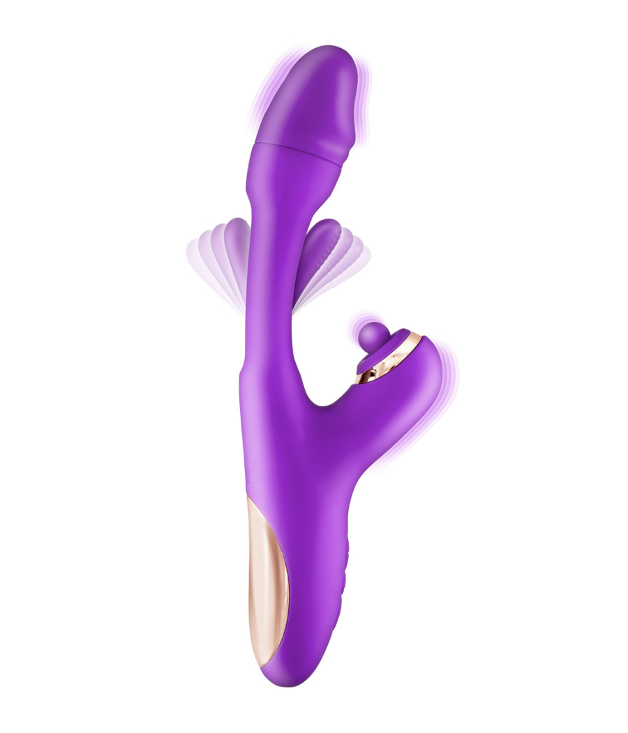 Vibromasseur rabbit 3-en-1 Joyfully violet - Yoba
