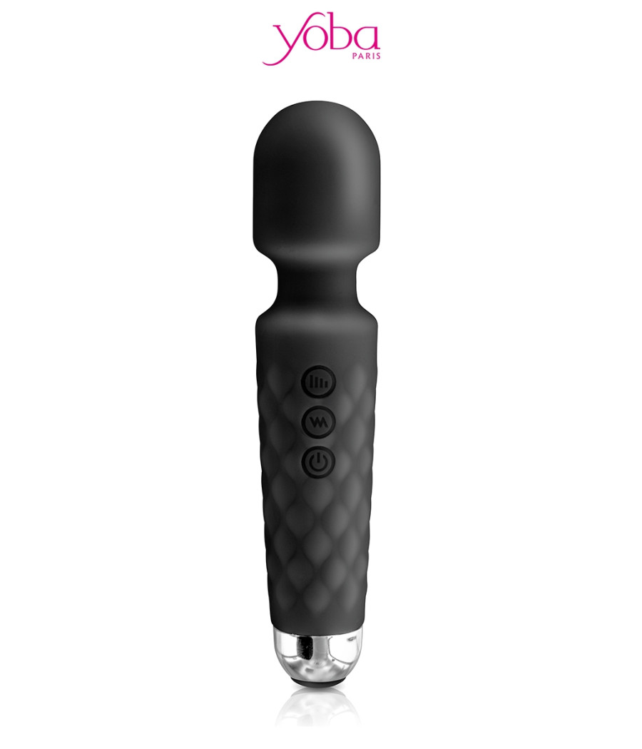Vibro Love Wand rechargeable noir - Yoba Vibro Love Wand rechargeable noir - Yoba
