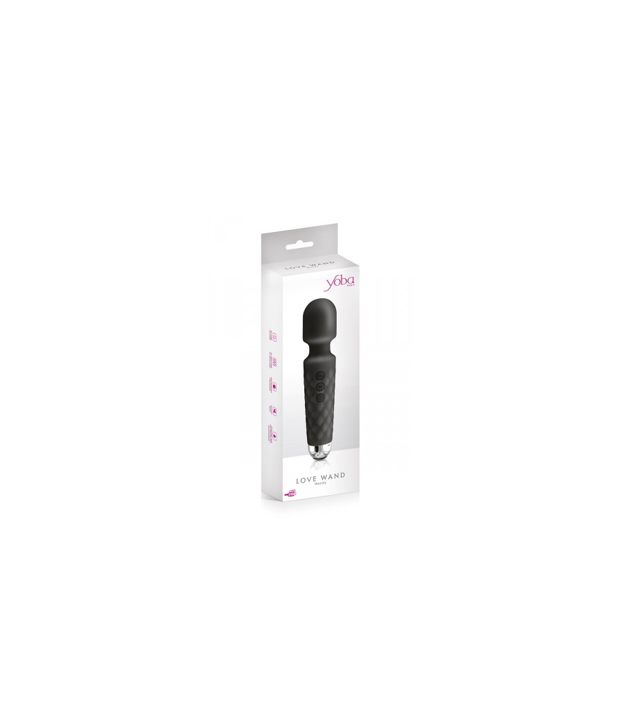 Vibro Love Wand rechargeable noir - Yoba