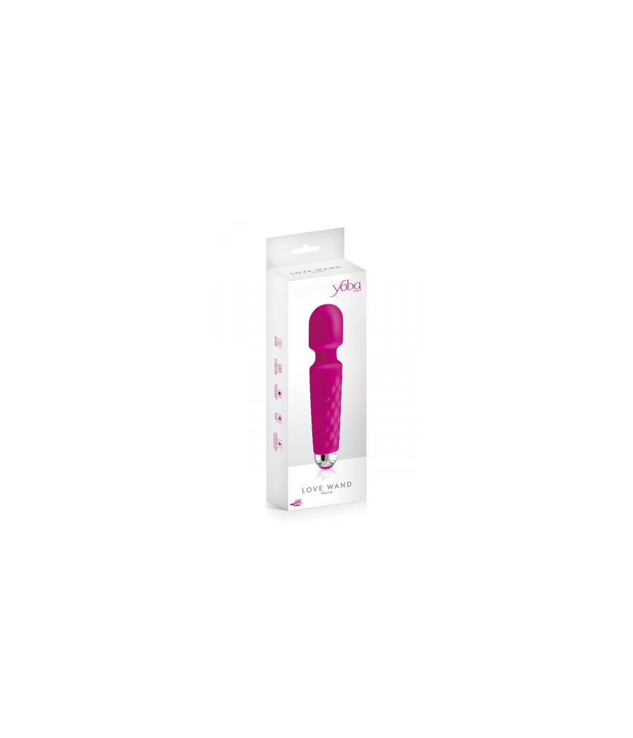 Vibro Love Wand rechargeable rose - Yoba