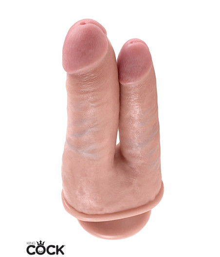 Gode double pénétration 15cm - King Cock