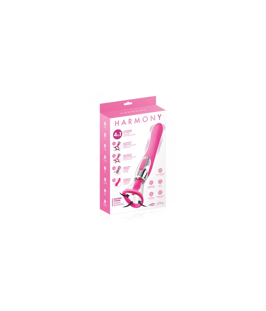 Stimulateur 4 en 1 Harmony fuchsia - Yoba
