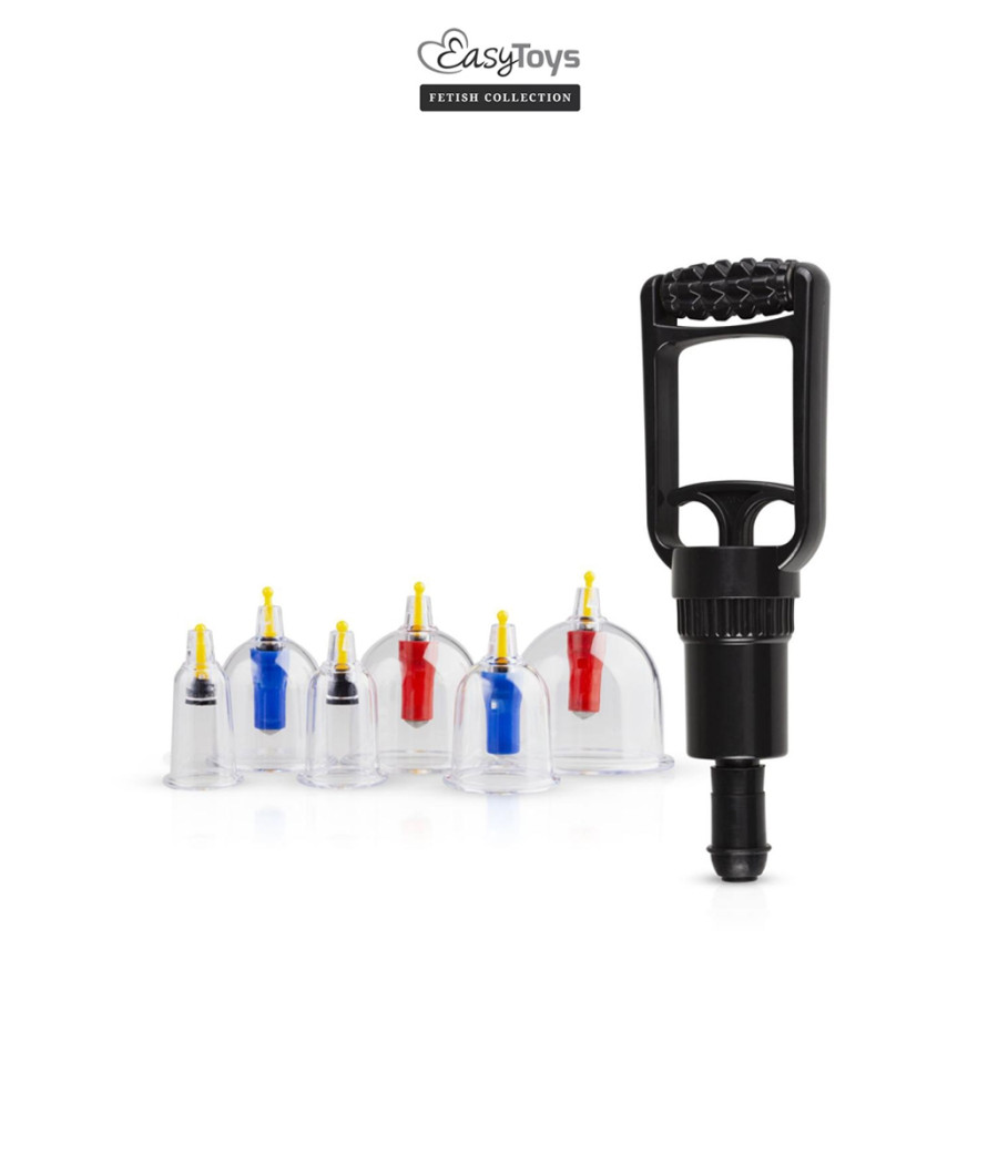 Coffret 6 ventouses Cupping Set - EasyToys Fetish Collection Coffret 6 ventouses Cupping Set - EasyToys Fetish Collection