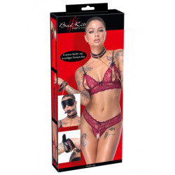 Ensemble 7 pièces Fetish SM noir -  Bad Kitty