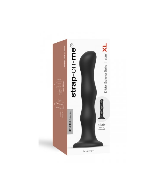 Geisha Dildo XL Noir - Strap-On-Me Geisha Dildo XL Noir - Strap-On-Me