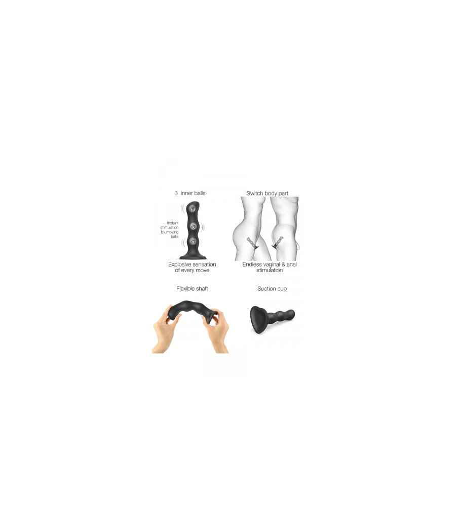 Geisha Dildo XL Noir - Strap-On-Me