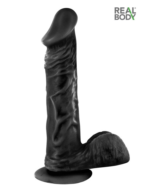Gode réaliste 23 cm - Real Bruce Noir