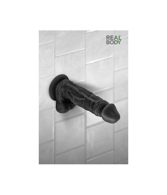 Gode réaliste 23 cm - Real Bruce Noir Gode réaliste 23 cm - Real Bruce Noir