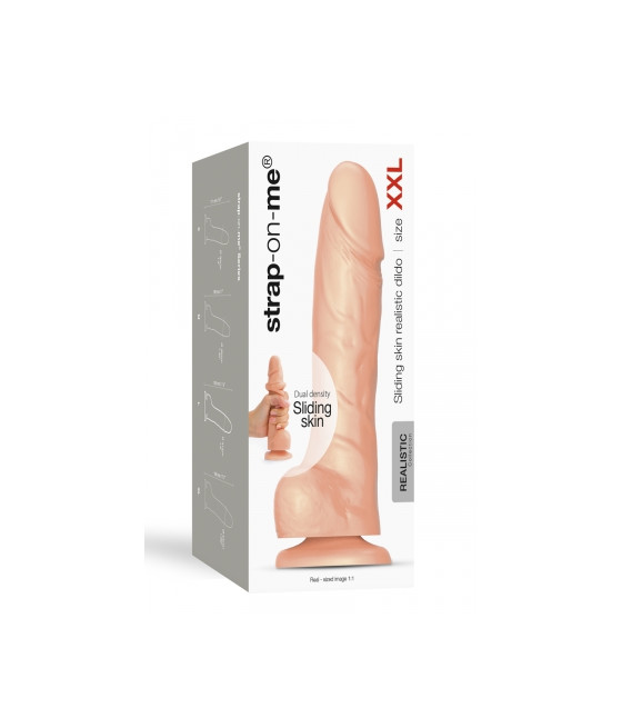 Gode double densité sliding skin XXL - Strap On Me