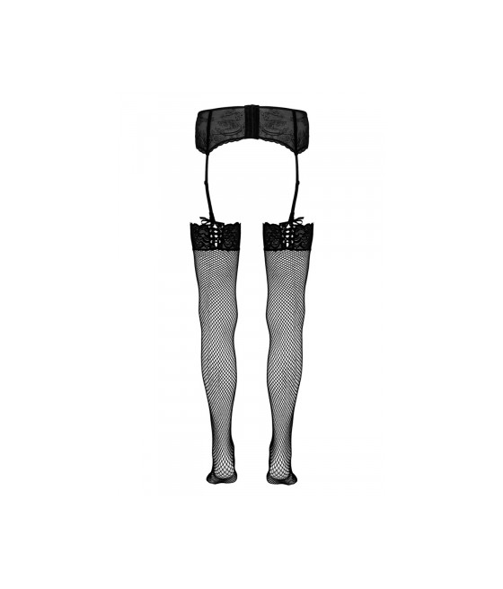 Bas résille noir - Cotelli Legwear