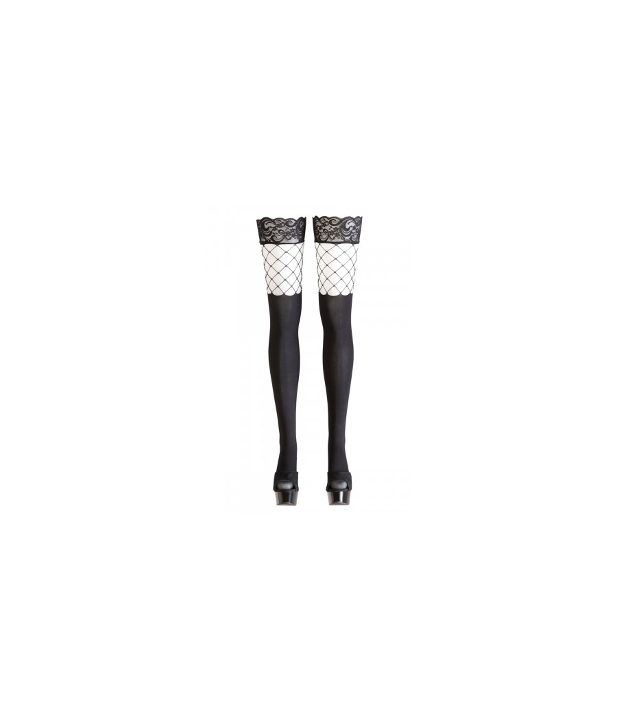 Bas autofixants opaques noir - Cotelli Legwear