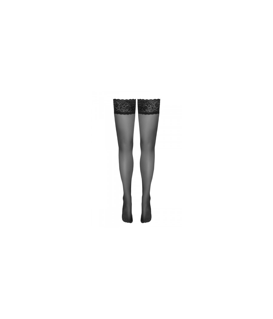 Bas autofixants noir Hold up - Cotelli Legwear