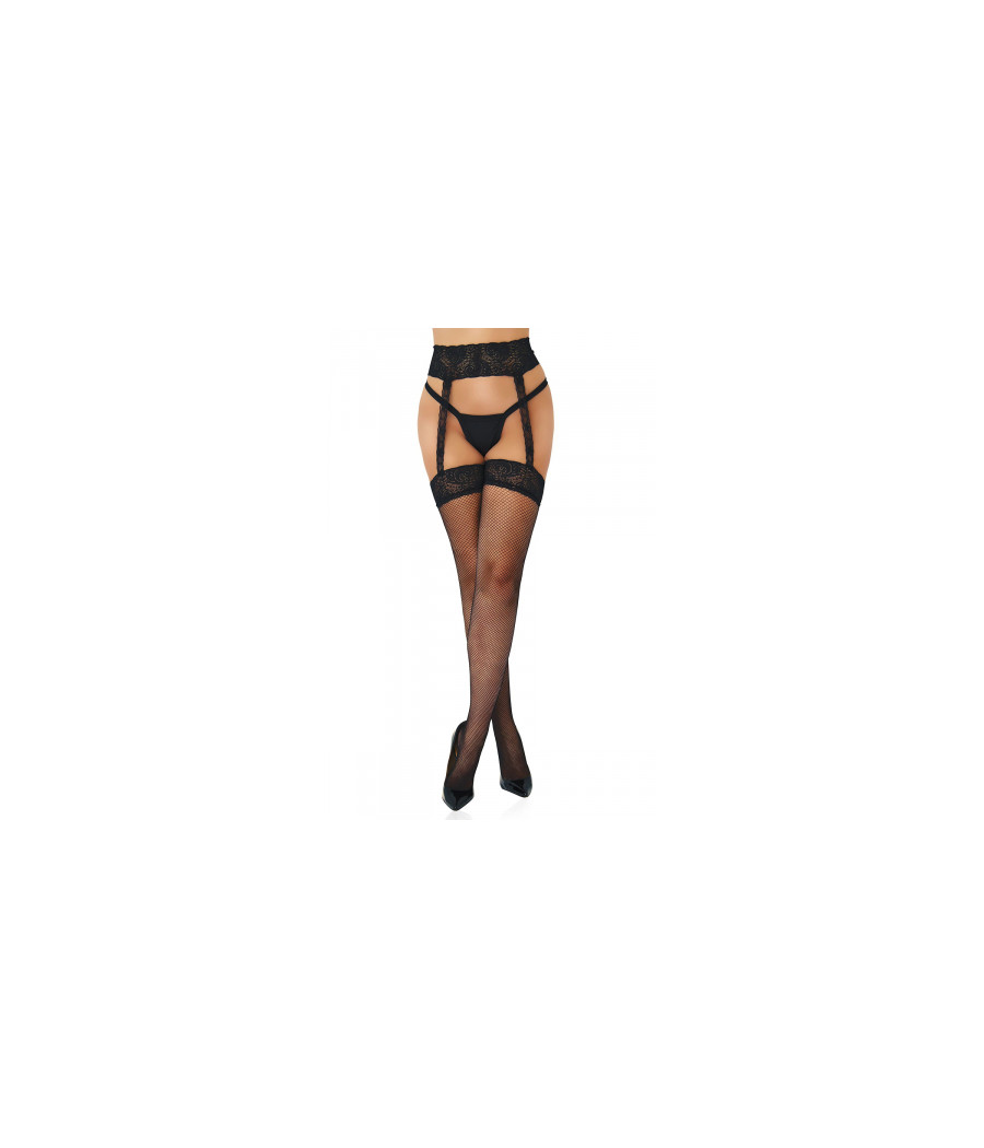 Bas porte-jarretelles Fishnet Garterbelt Stockings - Daring Intimates