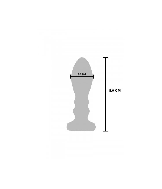 Plug vibrant en métal The Slider M Plug vibrant en métal The Slider M