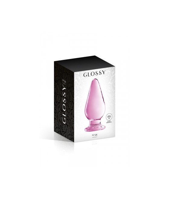 Plug anal verre Glossy Toys n° 26 Pink