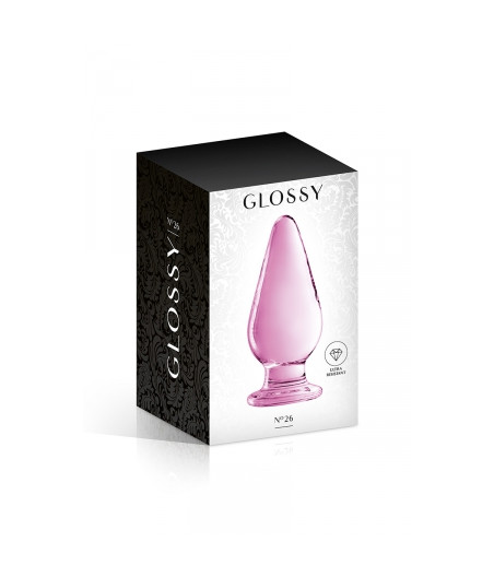 Plug anal verre Glossy Toys n° 26 Pink