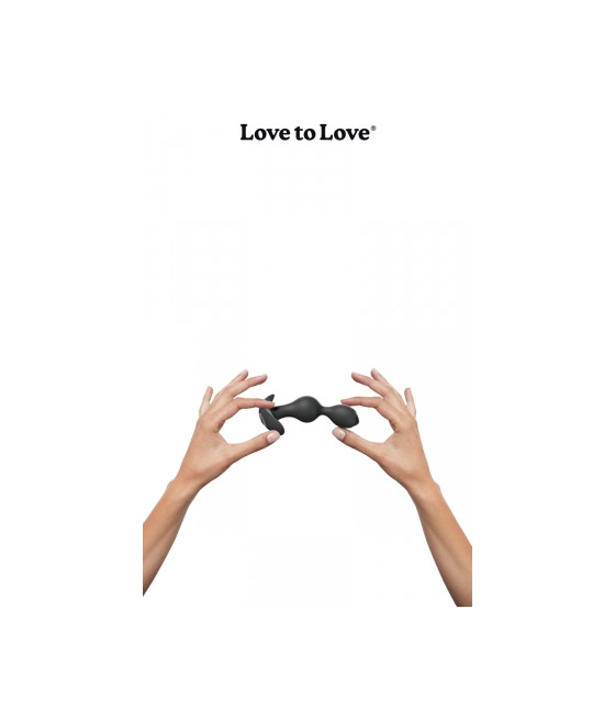 Plug anal vibrant Twinny Bud noir Plug anal vibrant Twinny Bud noir