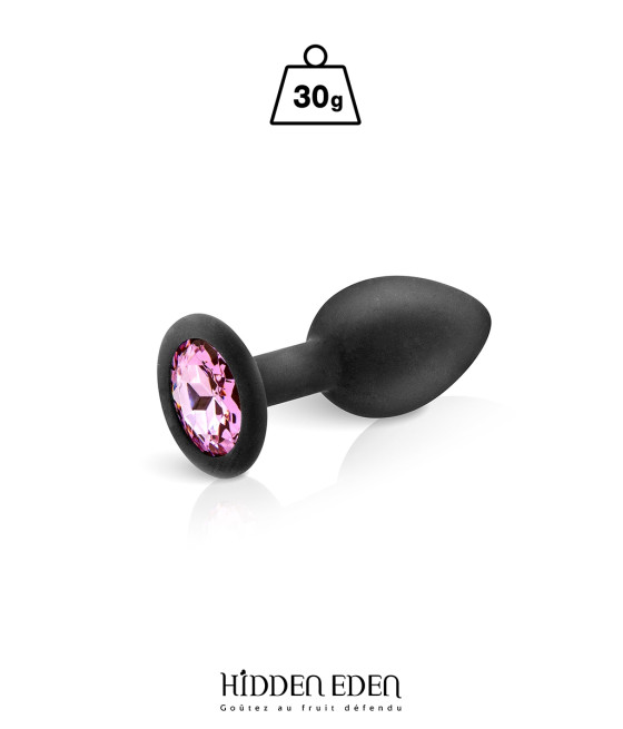 Plug bijou silicone noir S - Hidden Eden