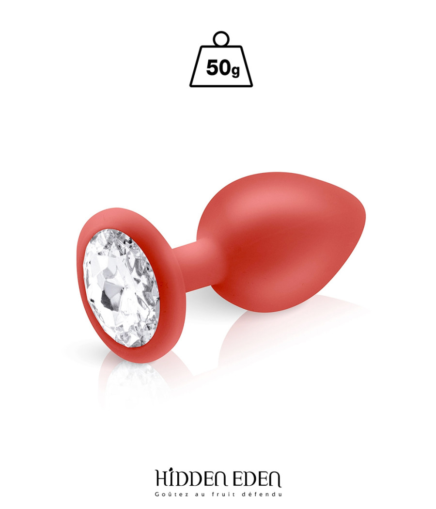 Plug bijou silicone rouge M - Hidden Eden Plug bijou silicone rouge M - Hidden Eden