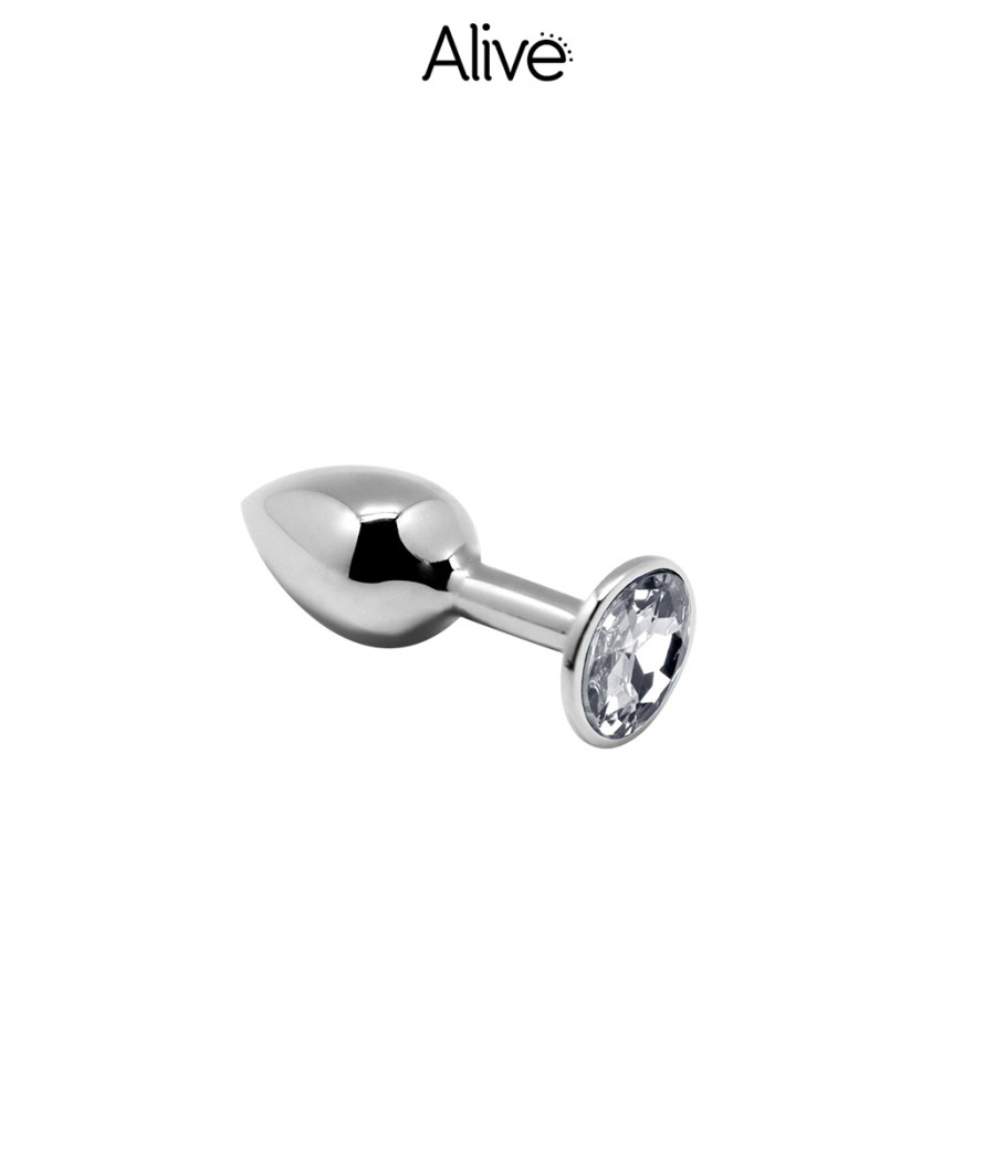 Plug métal bijou transparent S - Alive Plug métal bijou transparent S - Alive