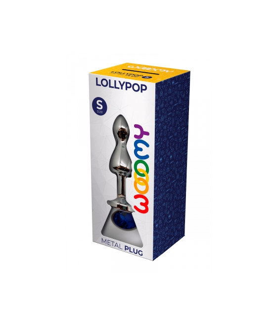 Plug bijou Lollypop bleu S - Wooomy