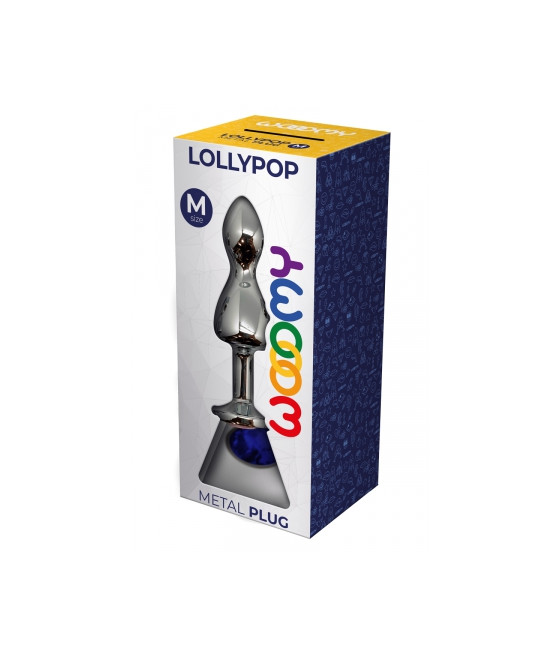 Plug bijou Lollypop bleu M - Wooomy