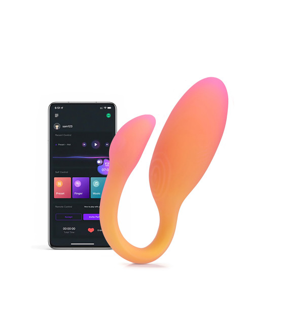 Oeuf vibrant connecté Flamingo Max orange - Magic Motion