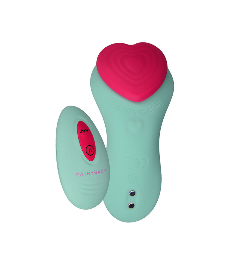 Stimulateur télécommandé de culotte HeartGem vert - FairyGasm Stimulateur télécommandé de culotte HeartGem vert - FairyGasm