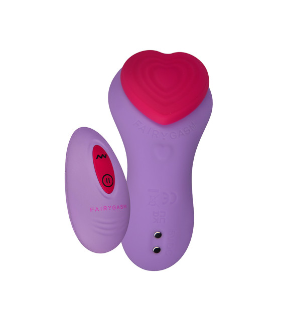 Stimulateur télécommandé de culotte HeartGem violet - FairyGasm