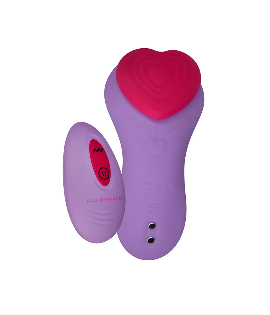 Stimulateur télécommandé de culotte HeartGem violet - FairyGasm