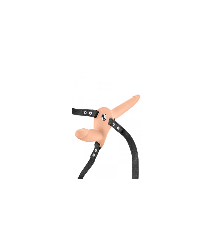 Double gode ceinture chair vibrant - Fetish Tentation