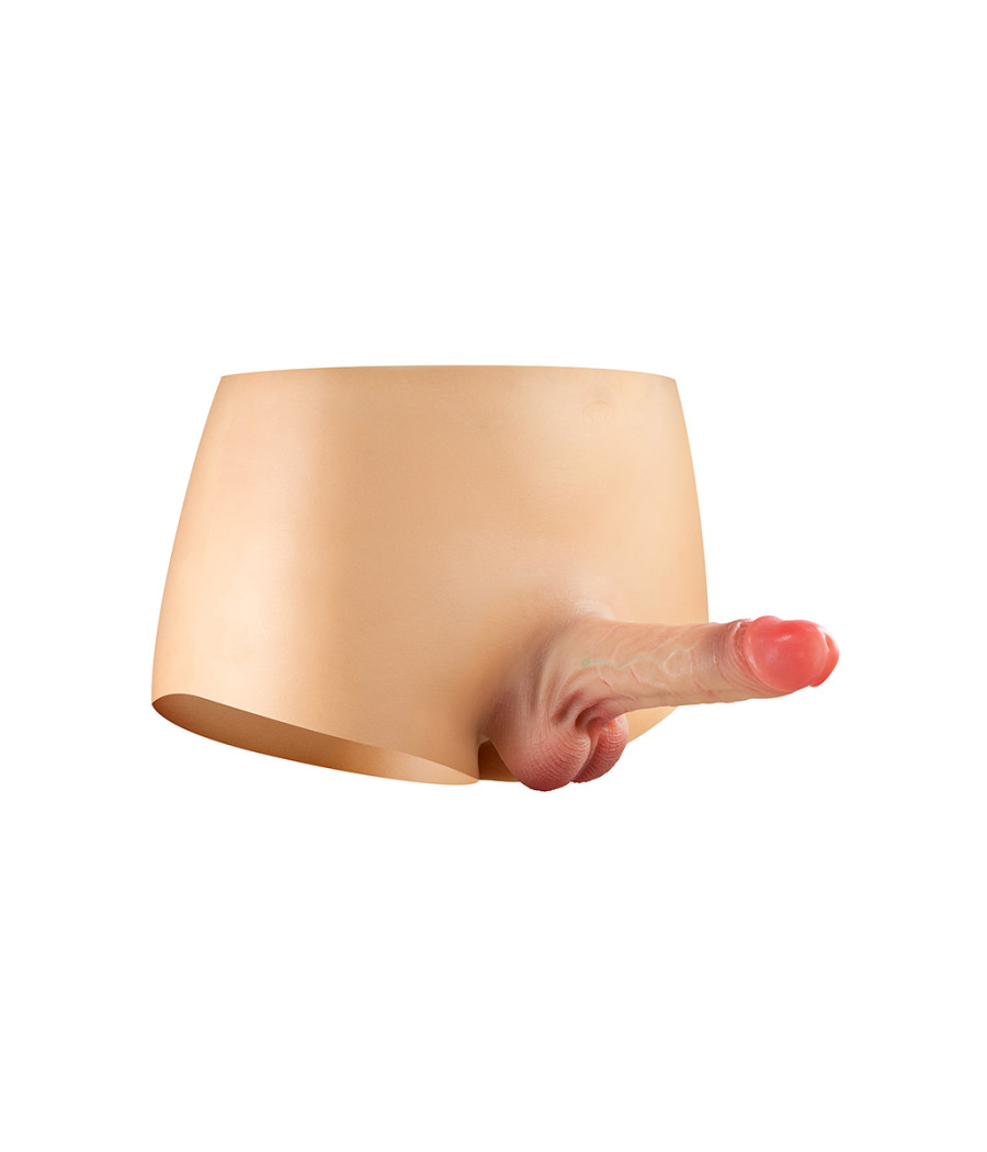 Culotte avec gode réaliste plein