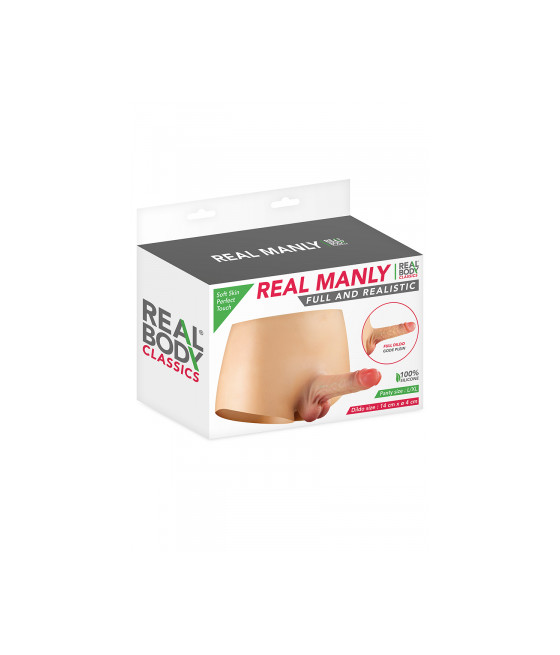 Culotte avec gode réaliste plein