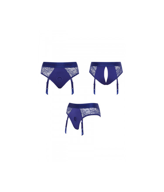 Harnais lingerie Diva (bleu) - Strap On Me