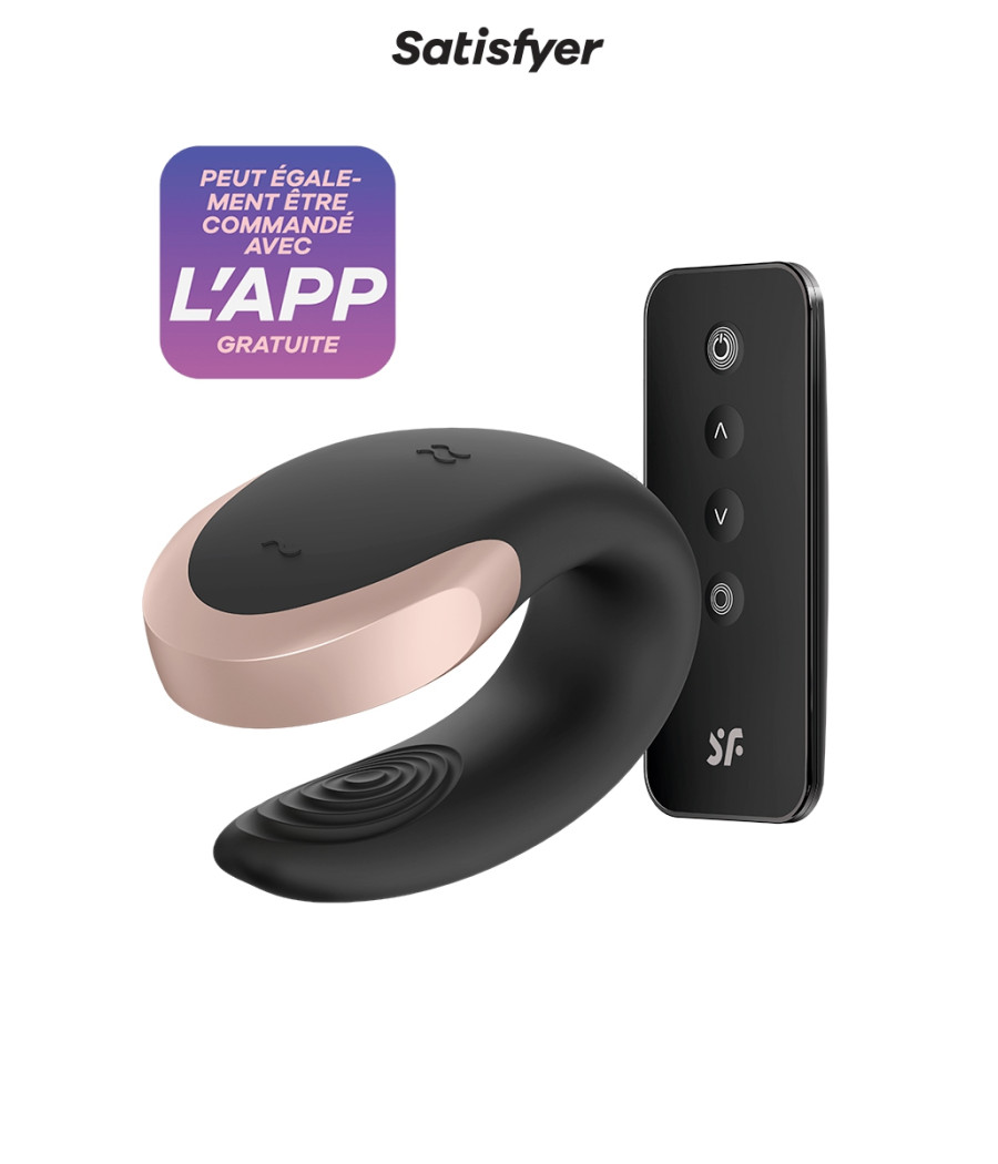 Stimulateur Double Love noir - Satisfyer Stimulateur Double Love noir - Satisfyer