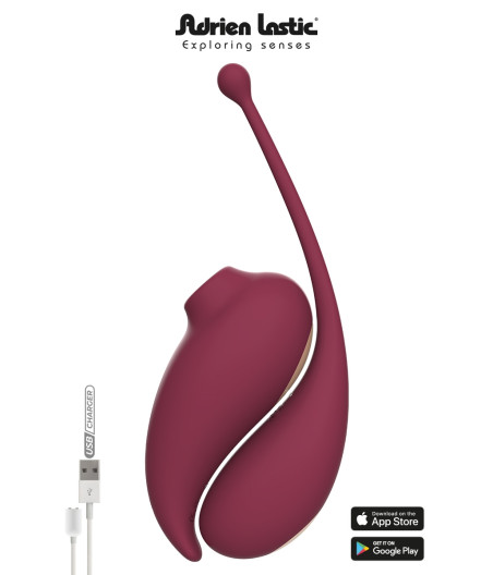 Oeuf vibrant et stimulateur clitoridien connectés Inspiration