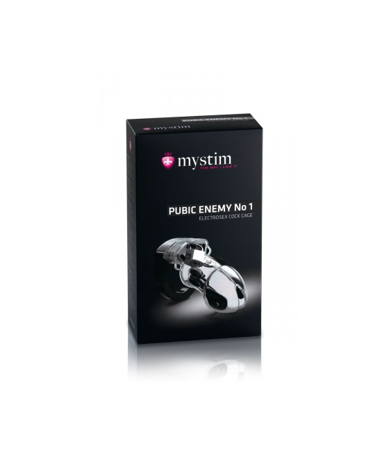 Cage pénis électro-stimulation Pubic Enemy N°1 - Mystim
