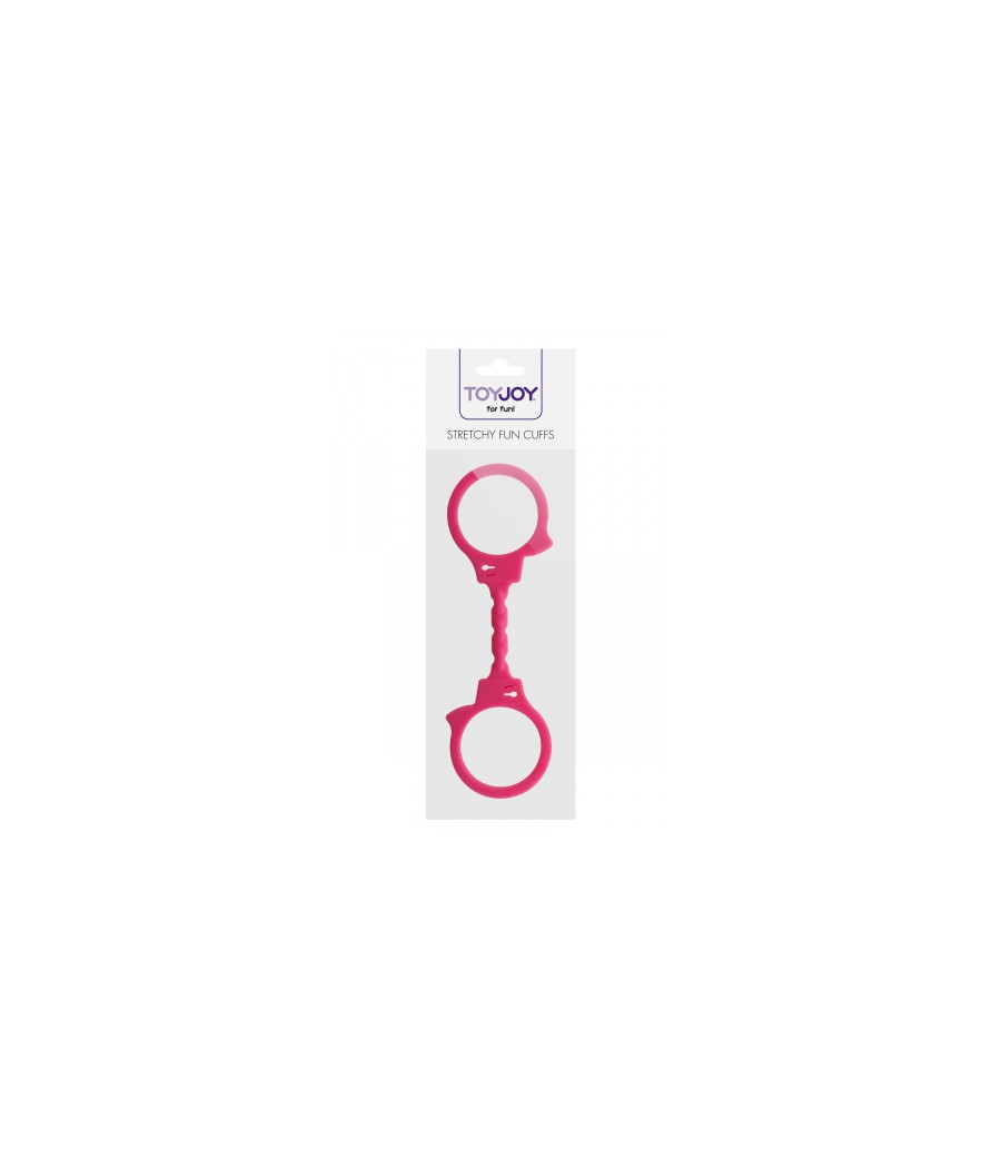 Menottes silicone stretchy - rose