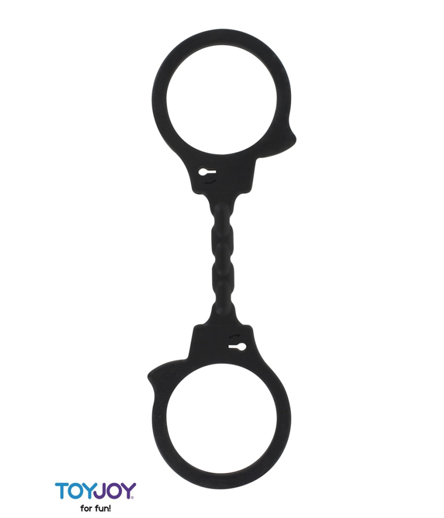 Menottes silicone stretchy - noir Menottes silicone stretchy - noir